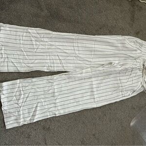 Sienna Sky White Pants with Black Stripes